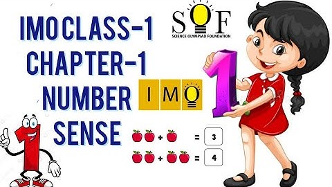 CHAPTER 1 Number sense | IMO class 1 work book | maths Olympiad for class 1