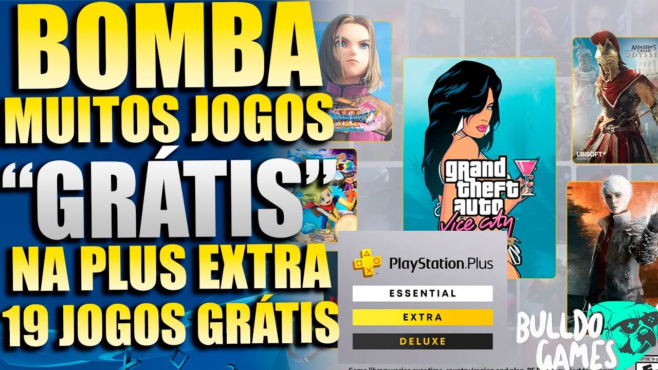 BOMBA !!! NOVOS JOGOS GRÁTIS DA PS PLUS EXTRA DELUXE !!! 19 JOGOS GRÁTIS  NO PS4 e PS5 !!! 