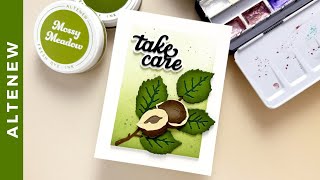 Adding Subtle Texture With Splatter To Handmade Cards