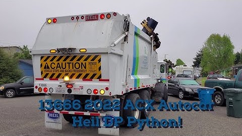 Recology Arcata Heil DuraPack Python At Work In The Morning!