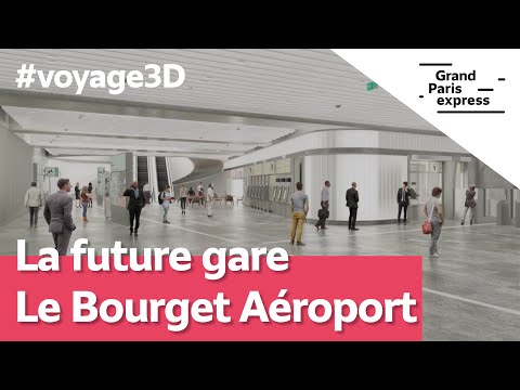 La future gare Le Bourget Aéroport