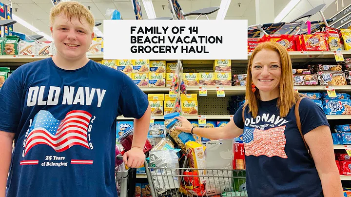 FAMILY OF 14 BEACH VACATION GROCERY SHOPPING