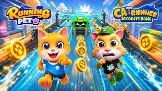 Runnig pet VS Cat runner new challenge best gameplay 😁