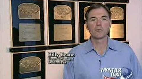 Billy Beane Presidents Award Frontier Ford
