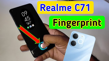 Realme c71 in display fingerprint setting/Realme c71 fingerprint screen lock/fingerprint sensor