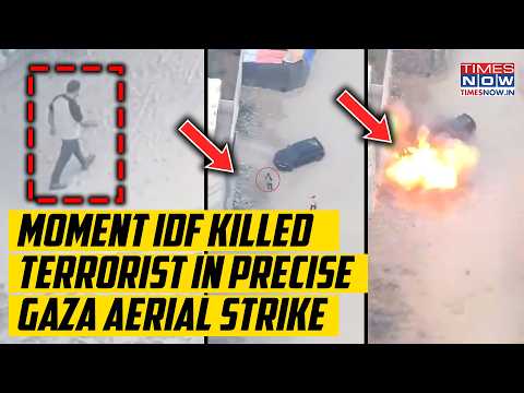 Exact Moment IDF Tracked & Killed Oct 7 Terrorist In Precise Aerial Strike| Deadly Gaza Blitz On Cam