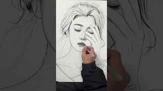 Realistic Pencil Sketch Portrait Drawing | Beautiful Girl Face Art Tutorial