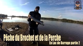 Pêche du Brochet et de la Perche en Lac de barrage partie 2