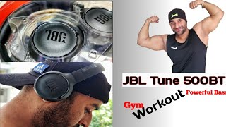 JBL Tune 500BT Powerful Bass Wireless For Gym #workout Exercise | Headphone for Gym Punjabi Muscle