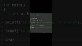 #37 | Basic Programming questions | C language Exercise38 #shorts #coding