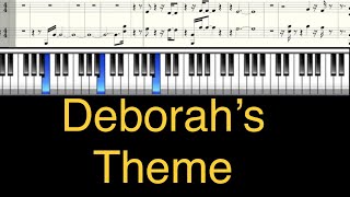 Video thumbnail of "DEBORAH'S THEME from the movie "Once Upon a Time in America" piano cover"