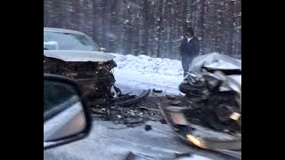 ДТП, Авария лоб в лоб на трассе Нижний Новгород - Арзамас 4.02.2022