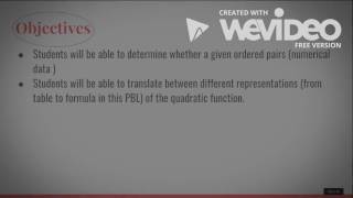 PBL Level 1: Solving Quadratic Functions