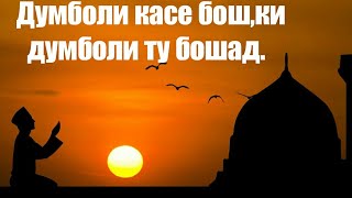 Нашиди Бехтарин~Кори Сиратулло.Думболи касе бош ки думболи ту бошад. (B O KH T A R. T J).