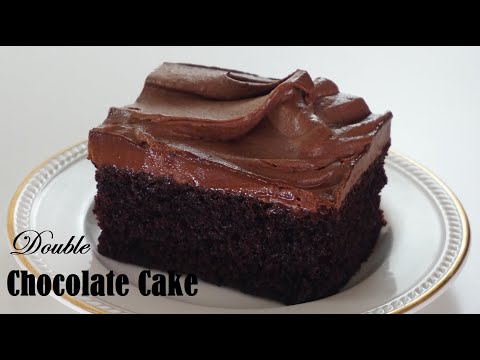 Super Moist Double Chocolate Cake Easy Recipe