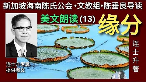 美文朗读~缘分(13)~作者: 连士升~陈垂良朗读 - 天天要闻