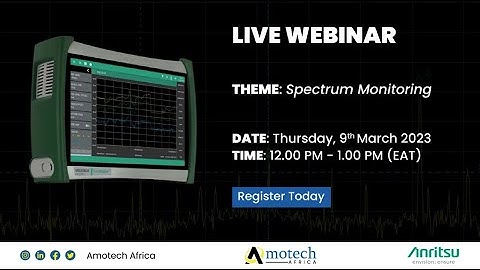 Spectrum Monitoring with Anritsu and Amotech Africa