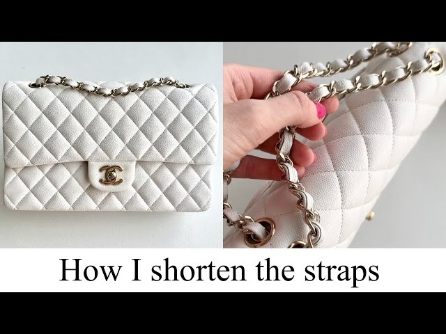 How I shorten straps on my Chanel classic flap bag 