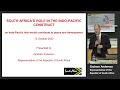 South Africa&#39;s Role in the Indo-Pacific Construct