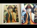 My First Acrylic Painting - Space Baby Buddha