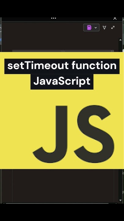 setTimeout function in JavaScript. #coding #javascript - YouTube