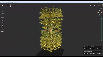 Generate Automatic 3D Printed Jewelry Casting Trees in Minutes!