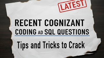 "Cognizant GenC 2025: Latest SQL & Coding Questions | Technical Assessment Insights"
