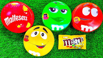 Mega Satisfying Unboxing ASMR Video | Rainbow 4 M&M