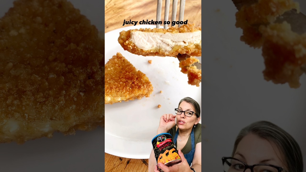 Gluten-Free Crispy Panko Fried Chicken #glutenfree #wheatfree #celiacfriendly #shorts #chicken