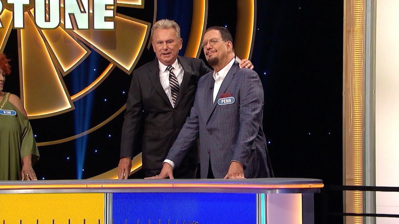 Is Pat Sajak Really Taller Than Penn Jillette? Celebrity Wheel of