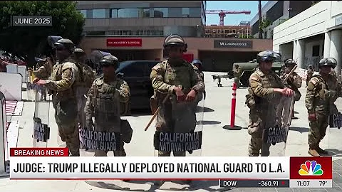 Trump illegally deployed National Guard troops to LA, judge rules