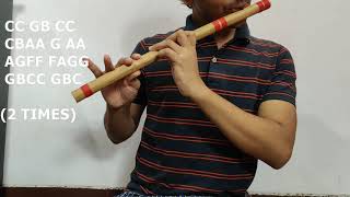 Stand By Me (Bass Line) Flute Cover With Notes| Easy Flute Song