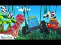 モンスタートラックと恐竜  どっちが強いかな？ | 赤ちゃんが喜ぶアニメ | 動画 | ベビーバス| BabyBus