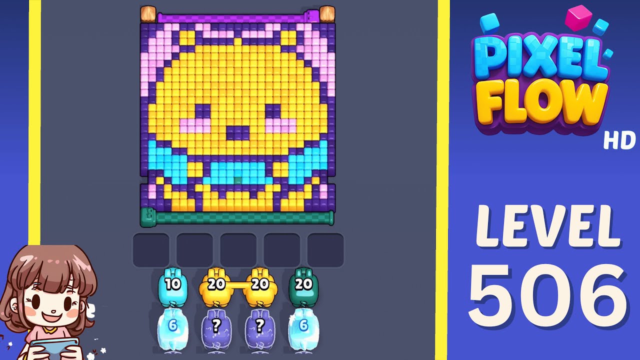 Pixel Flow Level 506 Solution Walkthrough - YouTube
