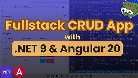 Fullstack application with .net core and angular - using minimal APIs and angular signals