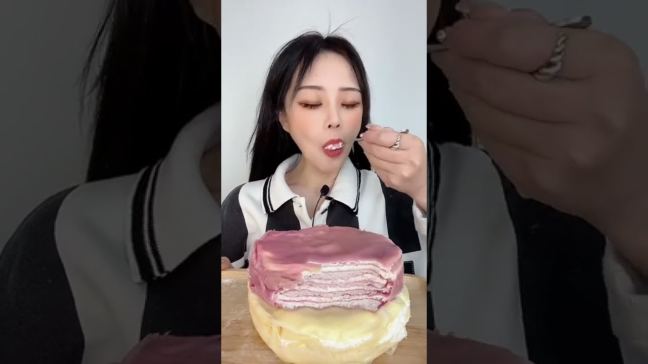 2 Pound Cream Cake Eating Challenge ASMR YouTube
