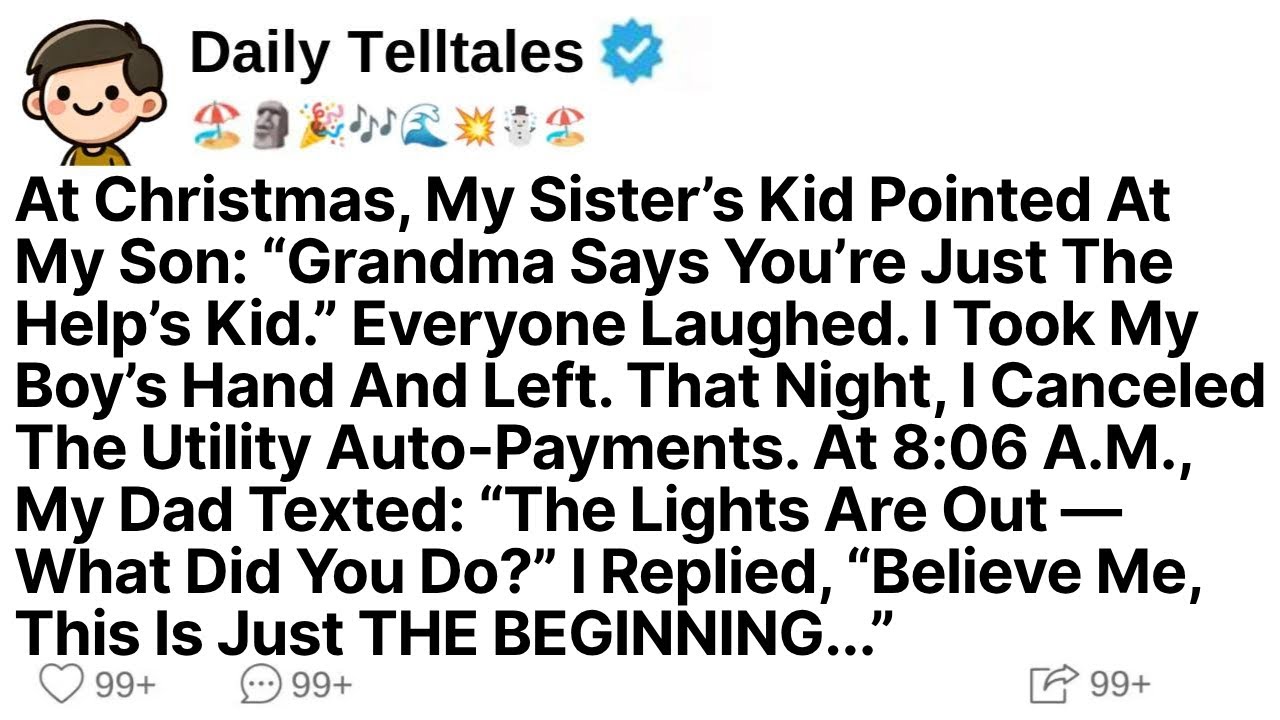 At Christmas, My Sister’s Kid Pointed At My Son: “Grandma Says You’re Just The Help’s Kid...