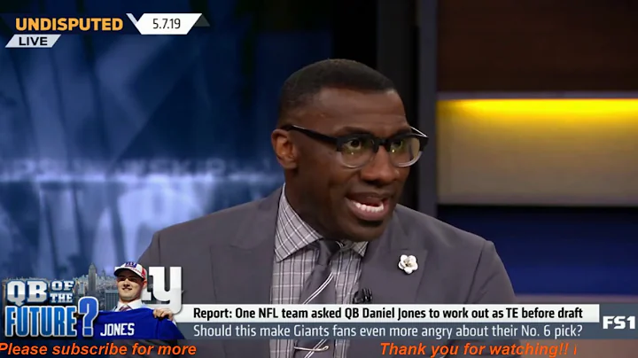 Shannon FURIOUS "Giants fans really angry about QB...