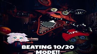 Beating Five Nights At Freddys 10/20 Mode!!!!! 🐻🐥🐰