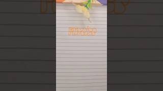 How to write " physics" with bubble 🫧 letters #calligraphy #shorts #youtube