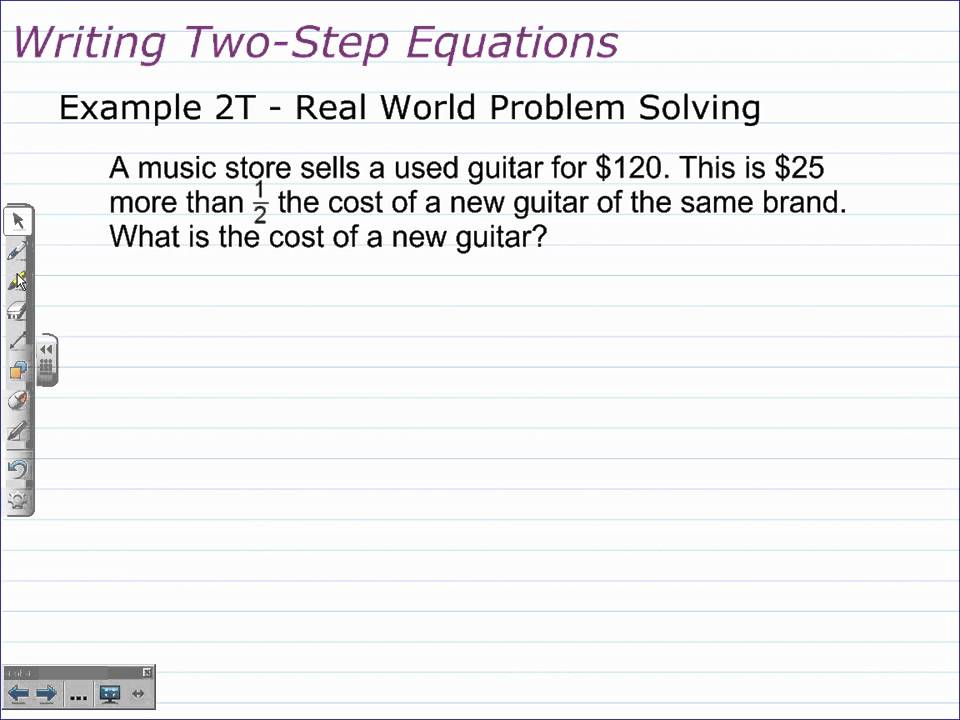 How to write equations from word problems