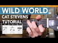 'Wild World' Guitar Lesson (Cat Stevens) // Learn Acoustic Guitar Songs