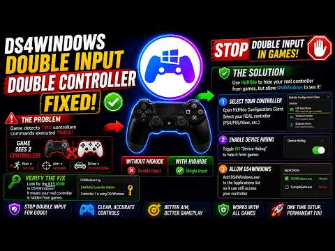 How to Fix DS4Windows Double Input Issue | HidHide Setup Tutorial