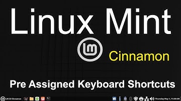 Linux Mint 22.1 - Cinnamon - Preassigned Keyboard shortcuts.