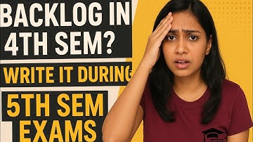 Backlog in 4th sem?[Summer sem is the boon to uh]