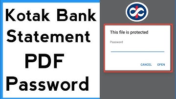 Kotak Bank Statement Pdf Password | Kotak Bank Pdf Password | Kotak Bank Statement