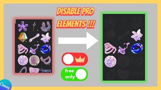 HOW to get only FREE elements in CANVA  +  3 SECRET codes | Canva Tips & Tricks