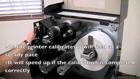 How To load a Zebra 110 xi 4 label