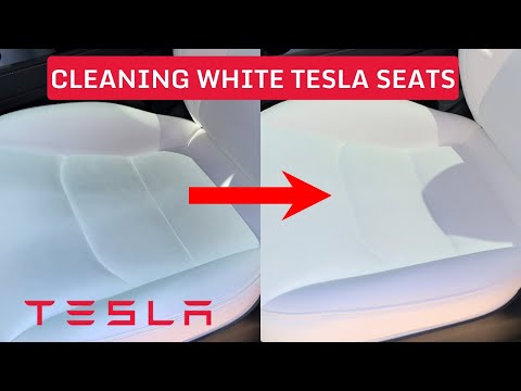 How To Clean White Leather Interior - Tesla Model Y Interior