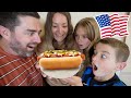 New zealand family try classic american hotdogs for the first time